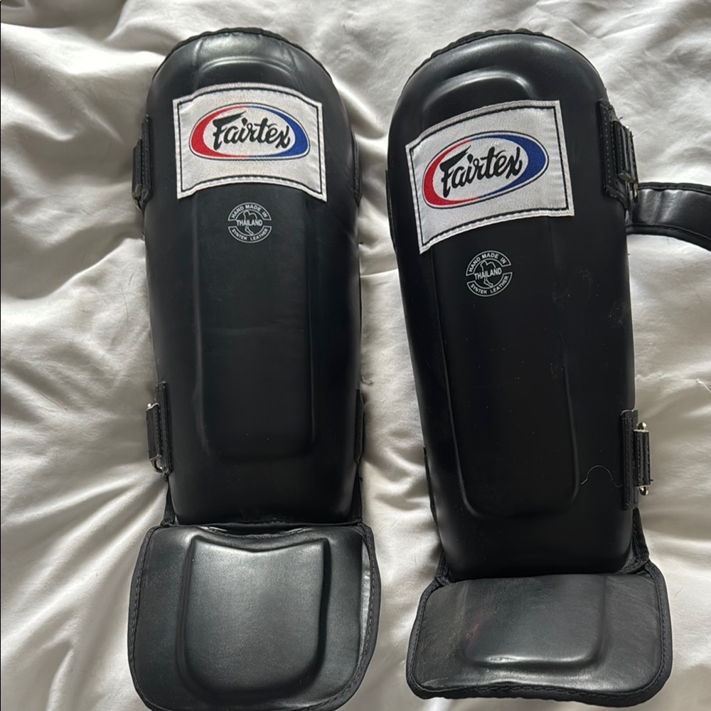 Fairtex Black Shin Guards Muy Thai